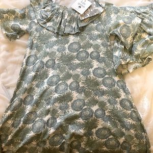 NWT Kate Quinn Ruffle Tunic Dress in Sea Urchin Bamboo 2T